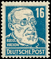 16 Pfg. Schwärzlichpreußischblau Mit Senkrechter Borkengummierung, Postfrisch, Gepr. Paul BPP, Mi. 100.-, Katalog: 218ay - Andere & Zonder Classificatie