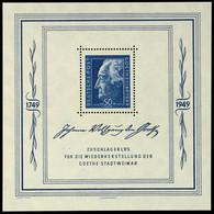 Goethe - Block, Postfrisch, Mi. 220.-, Katalog: Bl.6 ** - Other & Unclassified
