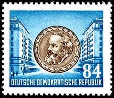 84 Pfg. Marx Mit Druck Auf Nicht Gestrichener Papierseite, Postfrisch, Fotoattest Mayer BPP, Mi. 800.-, Katalog: 353XIG  - Other & Unclassified