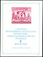 Briefmarkenausstellung - Block Mit Plattenfehler "Rahmen Oben Rechts Gebrochen", Postfrisch, Mi. 400.-, Katalog: Bl.10II - Andere & Zonder Classificatie