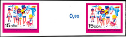 10-15 Pfg Pioniere, 2 Werte Komplett, Als Geschnittene Phasendrucke In Waagerechten Paaren Mit Zwischensteg, Tadellos Po - Andere & Zonder Classificatie
