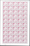 15 Pfg Bauten, Originalbogen Zu 50 Werten, Teilauflage Mit Druckerzeichen, Tadellos Postfrisch, Unsigniert, Mi. 150.-+,  - Andere & Zonder Classificatie