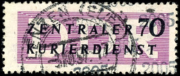 70 Pf. Billet Mit Kontrollziffer "2005", Tadellos, Gestempelt, Gepr. Engel, Mi. 180,-, Katalog: 13 O - Andere & Zonder Classificatie