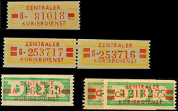 Dienstmarken In Billetform Mi.-Nr. 18IIG, 19IIG (waag. Paar), 30IIA Und 31aIIC (2 Mal) Je Tadellos Postfrisch, Mi. 254,- - Andere & Zonder Classificatie