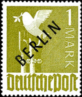 2 Pf - 5 Mark Schwarzaufdruck Komplett Tadellos Postfrisch Mit 4a+b, 7a+b Und 17a+c, Bis Auf 4a Und 7b Alle Gepr. Schleg - Andere & Zonder Classificatie