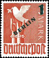 5 Pfennig - 1 M. Grünaufdruck Kpl. Postfrisch, Teils Geprüft, 1 M. Fotokurzbefund Schlegel D. BPP, Mi. 250.-, Katalog: 6 - Other & Unclassified