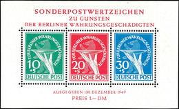 Währungsgeschädigten-Block Tadellos Postfrisch, Mi. 950,--, Katalog: Bl.1 ** - Other & Unclassified