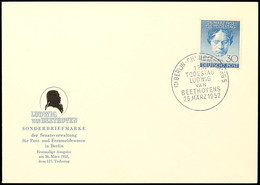 30 Pfg Beethoven Auf Amtl. Blanko-FDC Mit Ersttagssonderstempel "BERLIN 26.MÄRZ 1952", Tadellos, Mi. 120.-, Katalog: 87F - Sonstige & Ohne Zuordnung