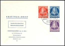 5 - 40 Pfg. Glocke Mitte, Auf 3 FDC's, Mi. 640.-, Katalog: 101/05 FDC BF - Andere & Zonder Classificatie