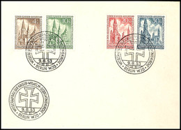 4 Pfennig - 30 Pfennig Gedächtniskirche Mit Ersttagssonderstempel Auf Blanco-FDC, Mi. 400.-, Katalog: 106/09FDC BF - Other & Unclassified