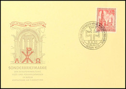 20 Pfg Kaiser-Wilhelm Gedächtniskirche Auf Amtl. Blanko-FDC Mit Ersttagsonderstempel "BERLIN 9.8.53". Tadellos, Mi. 160. - Andere & Zonder Classificatie