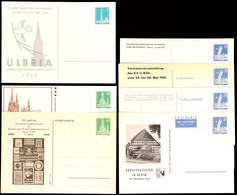 7, 10 (2) Und 15 Pfg (4) Stadtbilder II, 7 Verschiedene Privatpostkarten, Ungebraucht, Katalog: PP15,18/19 * - Other & Unclassified