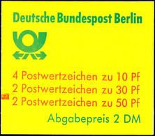 Markenheftchen Burgen Und Schlösser, Reklame D, 4. Deckelseite In Type D, Mit Zählbalken, Postfrisch, Mi. 600.-, Katalog - Other & Unclassified