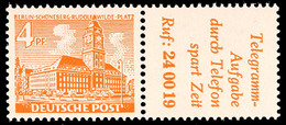 4 Pfg/Telegramm-Aufgabe, Waag. ZD Tadellos Postfrisch, Mi. 90.-, Katalog: W29 ** - Other & Unclassified