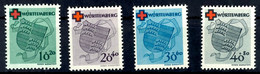 10 - 40 Pfg. Rotes Kreuz, Postfrisch Komplett, Mi. 160.-, Katalog: 40/43A ** - Andere & Zonder Classificatie