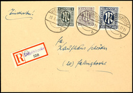 80 Pf. Schwarzblau In C-Zähnung In MiF Mit Mi. 16A Und 17aA Auf Portogerechtem R.-Brief, Fotoattest Hettler BPP "Die 80  - Other & Unclassified