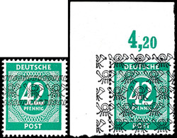 1-80 Pfg. Ziffer Mit Band Und Netzaufdruck, Postfrisch, U.a. Gepr. Schlegel BPP Und Fotoattest Schlegel A. BPP, Mi. 1.80 - Andere & Zonder Classificatie