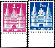 1 - 5 Mark "Hohe Treppe" Komplett Einheitlich Vom Unterrand, Tadellos Postfrisch, Mi. 500,--, Katalog: 97/100II UR ** - Other & Unclassified