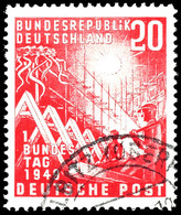 20 Pfg. Bundestag Mit Plattenfehler "kleines I In BUNDESREPUBLIK" Gestempelt, Gepr. Schlegel A. BPP, Mi. 450.-, Katalog: - Other & Unclassified