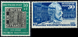 100 Jahre Dt. Briefm. 10 Pf. Mit Plattenfehler "s In Deutsche Verdickt" (Mi. 200,--). Dazu "Stephan" Mit PF "Punkt über  - Andere & Zonder Classificatie