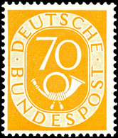 70 Pfg. Posthorn, Postfrisch, Fotoattest Schlegel D. BPP "die Qualität Ist Einwandfrei", Mi. 500,-, Katalog: 136 ** - Andere & Zonder Classificatie