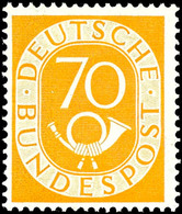 70 Pfg. Posthorn, Postfrisch, Fotoattest Schlegel D. BPP "die Qualität Ist Einwandfrei", Mi. 500,-, Katalog: 136 ** - Other & Unclassified
