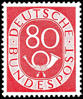 80 Pfennig Posthorn, Tadellos Postfrisch, Fotobefund H.-D. Schlegel BPP (2019): "Die Qualität Ist Einwandfrei." Mi. 500, - Andere & Zonder Classificatie