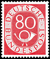 80 Pfennig Posthorn, Tadellos Postfrisch, Fotobefund H.-D. Schlegel BPP (2019): "Die Qualität Ist Einwandfrei." Mi. 500, - Other & Unclassified
