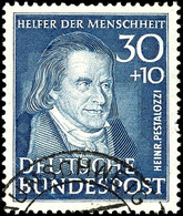 30 + 10 Pfg Pestalozzi, Tadellos Gestempelt "BRAUNSCHWEIG", Gepr. Schlegel BPP, Mi. 120.-, Katalog: 146 O - Andere & Zonder Classificatie