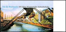 56 Cent "Wuppertaler Schwebebahn", Ungezähnt, Tadellos Postfrisch, Fotoattest-Kopie Schlegel BPP (für Ganzen Bogen), Mi. - Andere & Zonder Classificatie