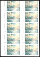 1,45 Gerhard Richter - Gemälde "Seestück", Folienblatt Mit 10 Briefmarken, Mit Abart "ungestanzt", Tadellos Postfrisch,  - Other & Unclassified