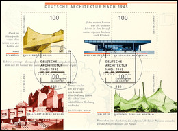 1997, Block-Ausgabe "Deutsche Architektur Nach 1945", 20 Stück Mit ESST BONN, Mi. 140.-, Katalog: Bl.37(20) ESST - Andere & Zonder Classificatie