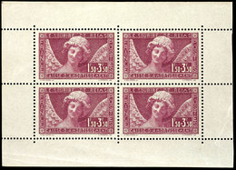 1930, 1,50 Fr. + 3,50 Franken, 4 Stück Im Heftchenblatt, Postfrisch, Im Rand Knitterspuren, Marken Tadellos, Mi. 440,-,  - Sonstige & Ohne Zuordnung