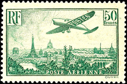 1939, 85c - 50 Fr. Flugpost, Postfrisch Kpl., Mi. 1500.-, Katalog: 305/11 ** - Andere & Zonder Classificatie