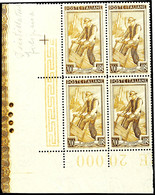 50 C. - 200 L. Arbeiter Komplett In Postfrischen 4er-Blocks, 200 L. Aus Bogenecke, Mi. 800,-, Katalog: 807/25 ** - Ohne Zuordnung