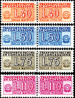 Paketzustellungsmarken, 1953, 40 Lire Bis 110 Lire, Waagerechte Paare, Tadellos Postfrisch Und Ungefaltet, Mi. 650.- - S - Ohne Zuordnung