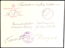 1953, Markenloser Brief Mit Aufgabestempel "ZAGREB 18.IV.53 Und 2 Verschiedene Nebenstempeln "Vojna Posta" (Militär-Post - Andere & Zonder Classificatie