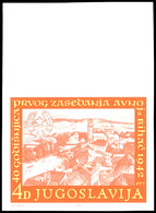 4 Din. Avnoj Ungezähnt Vom Oberrand, Postfrisch, Tadellos, Katalog: 1956U ** - Andere & Zonder Classificatie