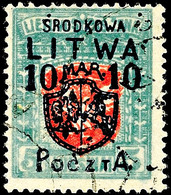 10 Mar. Auf 5 Auks., Seltene ERSTAUFLAGE, Tadellos Gestempelt. Auflage Nur 360 Exemplare, Fotoattest Prof. Dr. Klein VP  - Lithuania