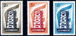 1956, 2 - 4 Fr. Europa CEPT, 3 Werte Komplett, Tadellos Postfrisch, Unsigniert, Mi. 300.-, Katalog: 555/57 ** - Andere & Zonder Classificatie