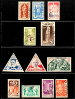10 C. Bis 100 Fr. Heiliges Jahr 1951, Tadellos Gestempelt, Mi. 80.-, Katalog: 429/40 O - Andere & Zonder Classificatie