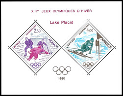 2,30 Und 4 Fr. Olympische Winterspiele, Sonderdruck In Blockform, Postfrisch, Mi. 220.-, Katalog: 1419/20KLB ** - Sonstige & Ohne Zuordnung