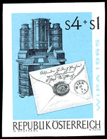 1965, 4 Schilling "Briefmarkenausstellung WIPA 1965", Abart "ungezähnt", Tadellos Postfrisch, Seltene Marke., Katalog: 1 - Andere & Zonder Classificatie