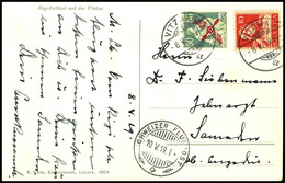 50 C. Flugpost Und 10 C. Freimarke Auf Luftpostkarte Aus VITZHAU 8.V.19 Mit Text Und Vorderseitigem Flugpost-Stempel "SC - Andere & Zonder Classificatie