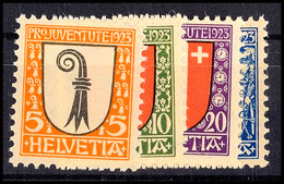 Pro Juventute 1923, Gestempelt, Mi. 70.-, Katalog: 185/88 O - Sonstige & Ohne Zuordnung