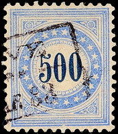 500 C. Faserpapier, Sauber Gestempelt, Prachtstück, Mi. 220.-, Katalog: 14 O - Strafportzegels