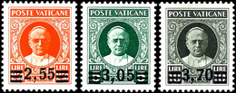 1934, 40 C. Bis 3.70 L. Aufdruck Auf Papst Pius XI., Kompletter Satz Mit 6 Werten, Tadellos Postfrisch, Gepr. Diena (bis - Sonstige & Ohne Zuordnung