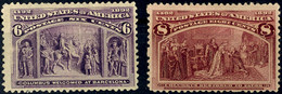 6 C. Und 8 C. Kolumbus, Tadellos Ungebraucht, Mi. 160.-, Katalog: 78/79 * - Other & Unclassified