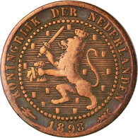 Monnaie, Pays-Bas, Wilhelmina I, Cent, 1898, TTB, Bronze, KM:107.2 - 1 Cent