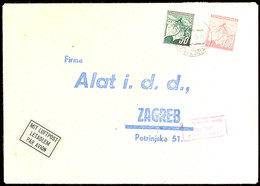 1945, Brief Aus Der CSSR  Nach Zagreb Mit Violettem Ra.-Stempel Der Jugoslawischen Militärzensur  BF - Other & Unclassified